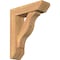 Ekena Millwork Funston Slat Smooth Bracket w/ Offset Brace, Western Red Cedar, 5 1/2"W x 18"D x 22"H BKT0604X18X22FST06SWR - alternate 1